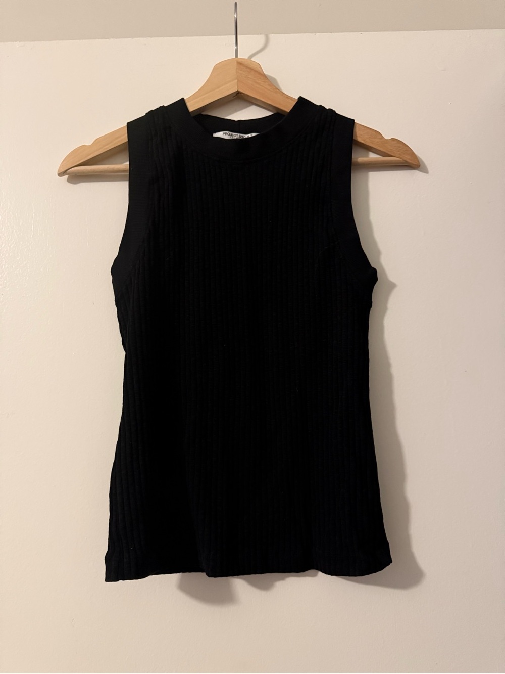 Project social T black tank top